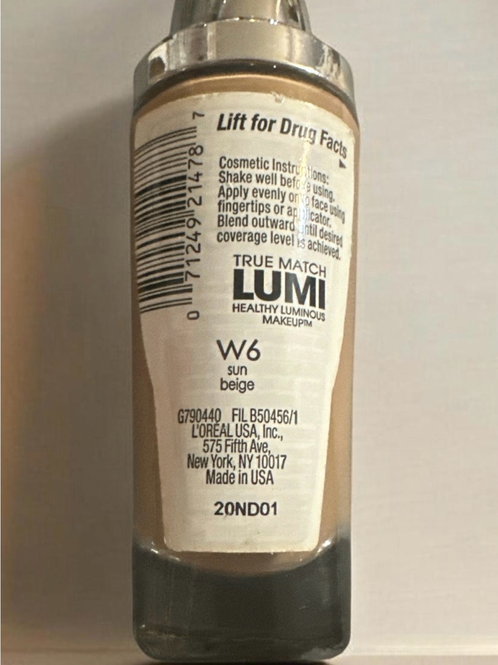 L'Oreal True Match Lumi Foundation - Sun Beige - Picture 2 of 2